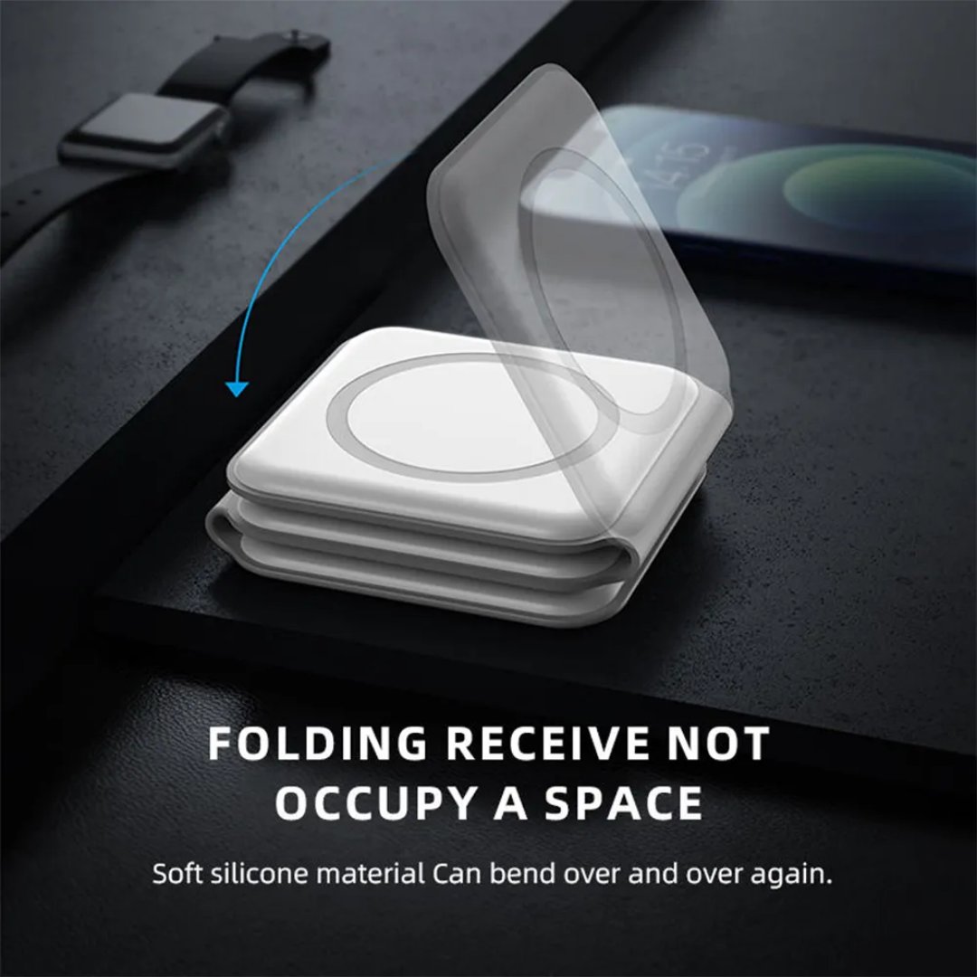 3-in-1 Fast Wireless Charging Station for iPhone, Apple Watch, AirPods & Samsung Devices