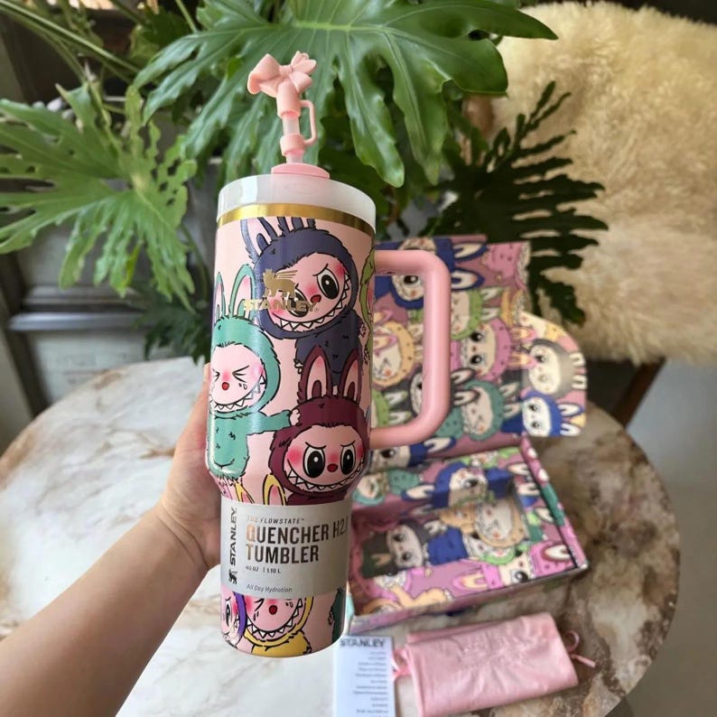 Labubu Cartoon Stainless Steel Tumbler
