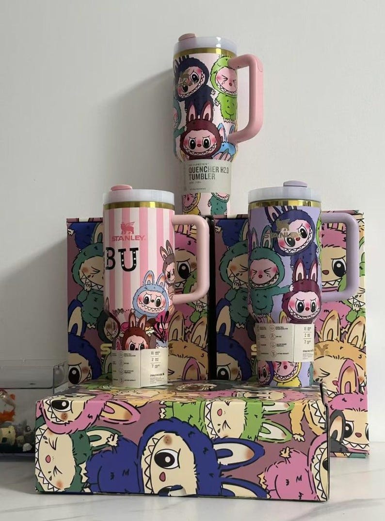 Labubu Cartoon Stainless Steel Tumbler